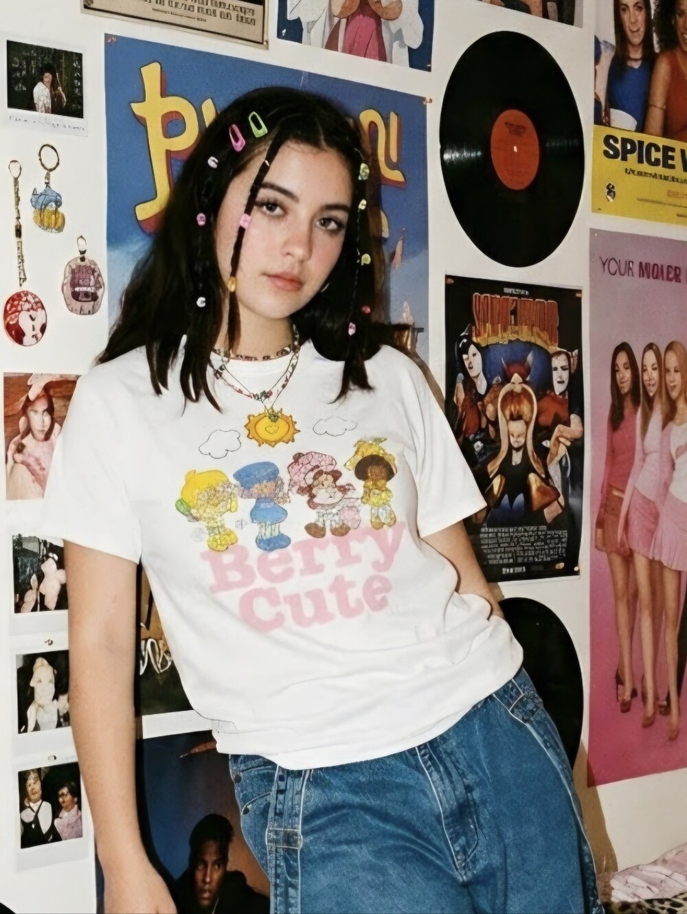 Y2K Style Strawberry Shortcake Graphic T-Shirt | White "Berry Cute" Tee